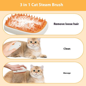 Rechargeable Pet Steam Brush