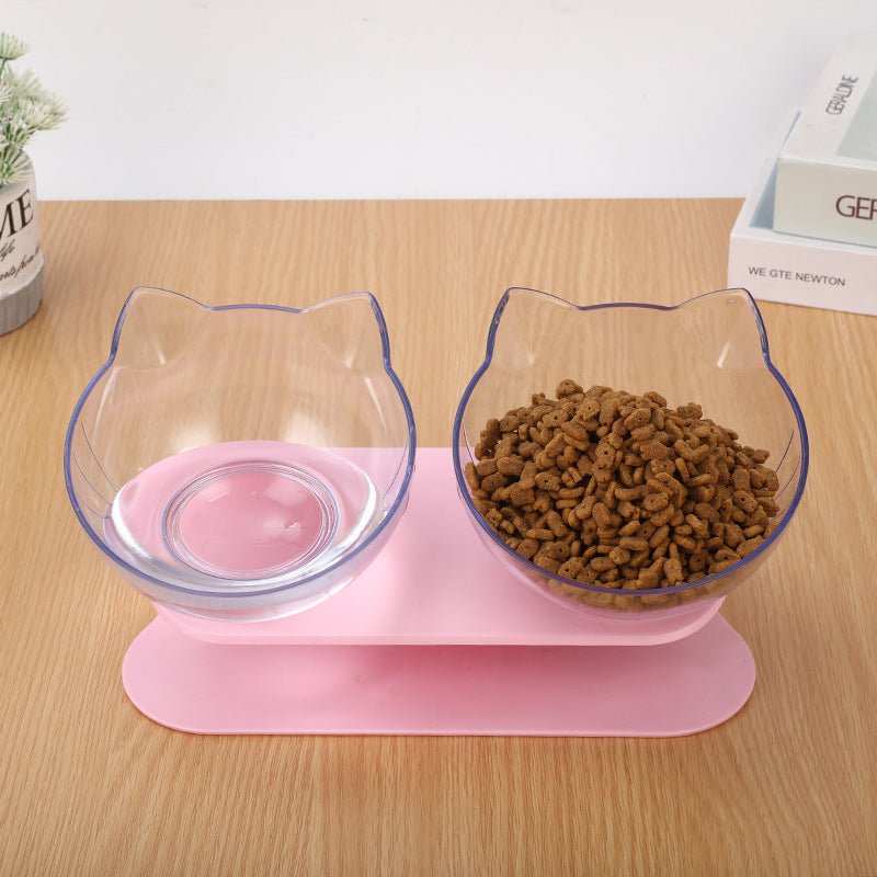 Transparent Inclined Food Bowl