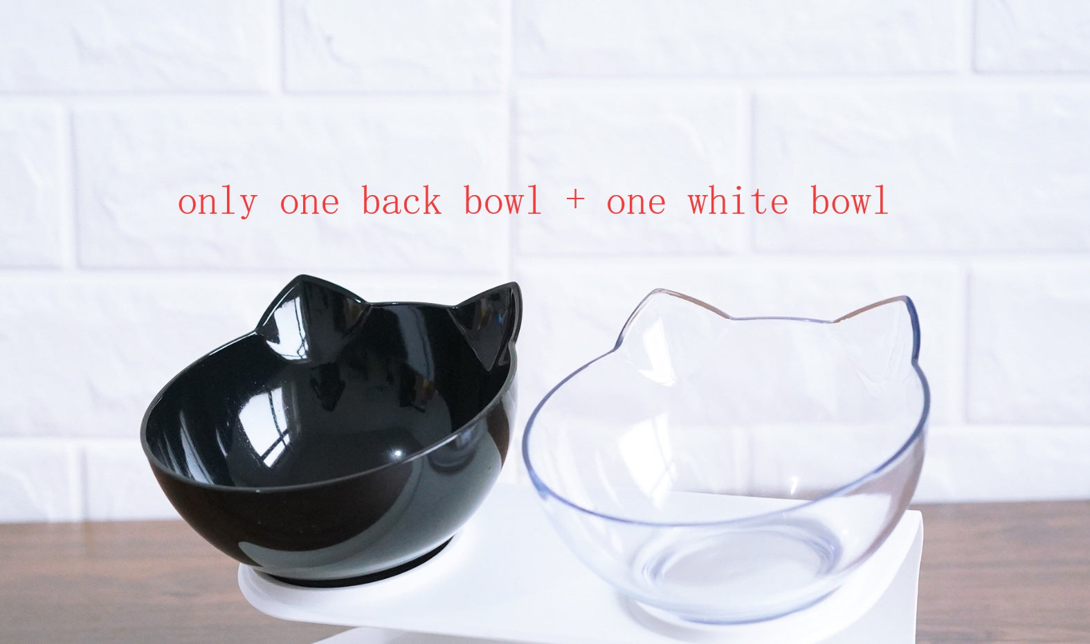 Transparent Inclined Food Bowl