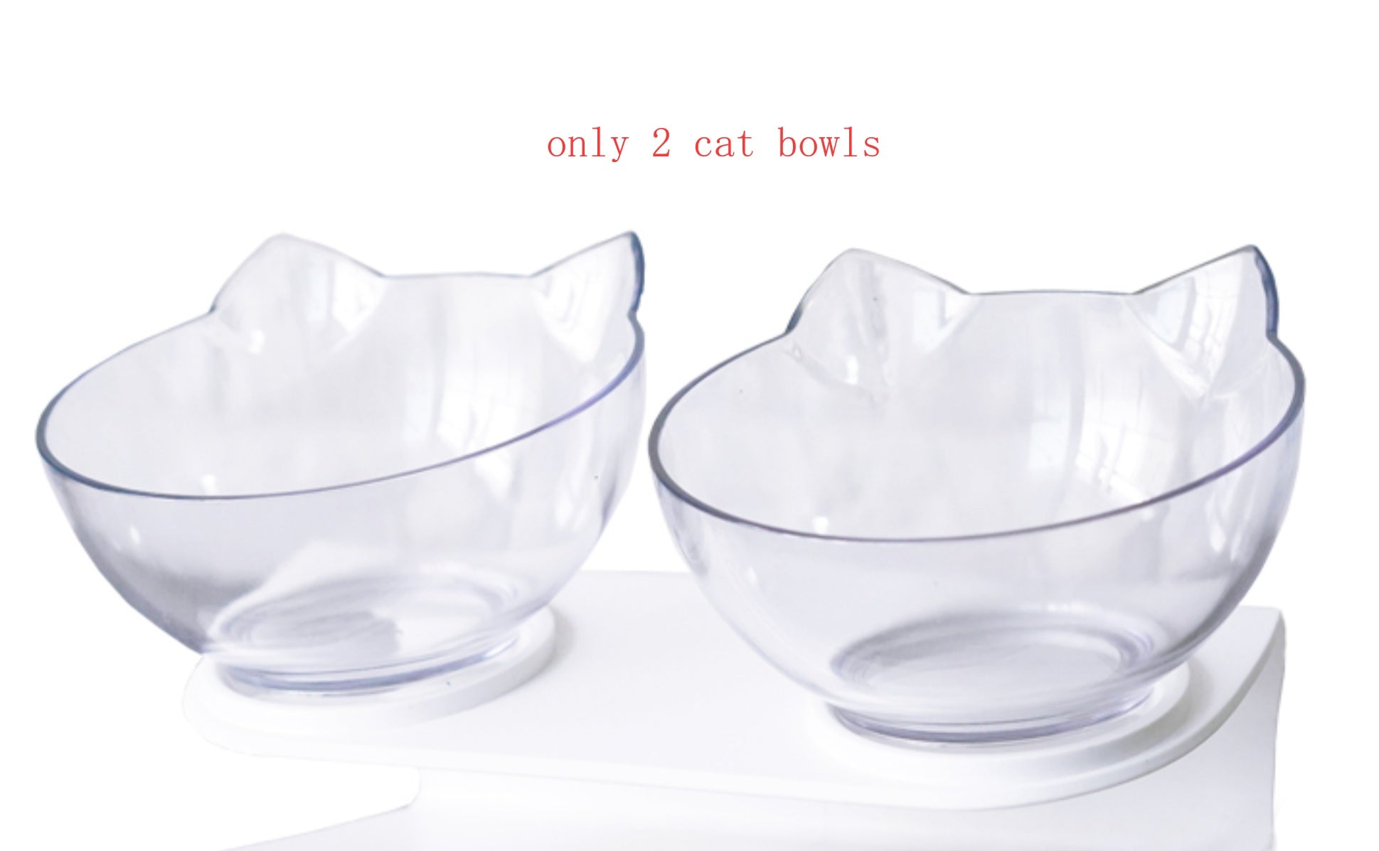 Transparent Inclined Food Bowl