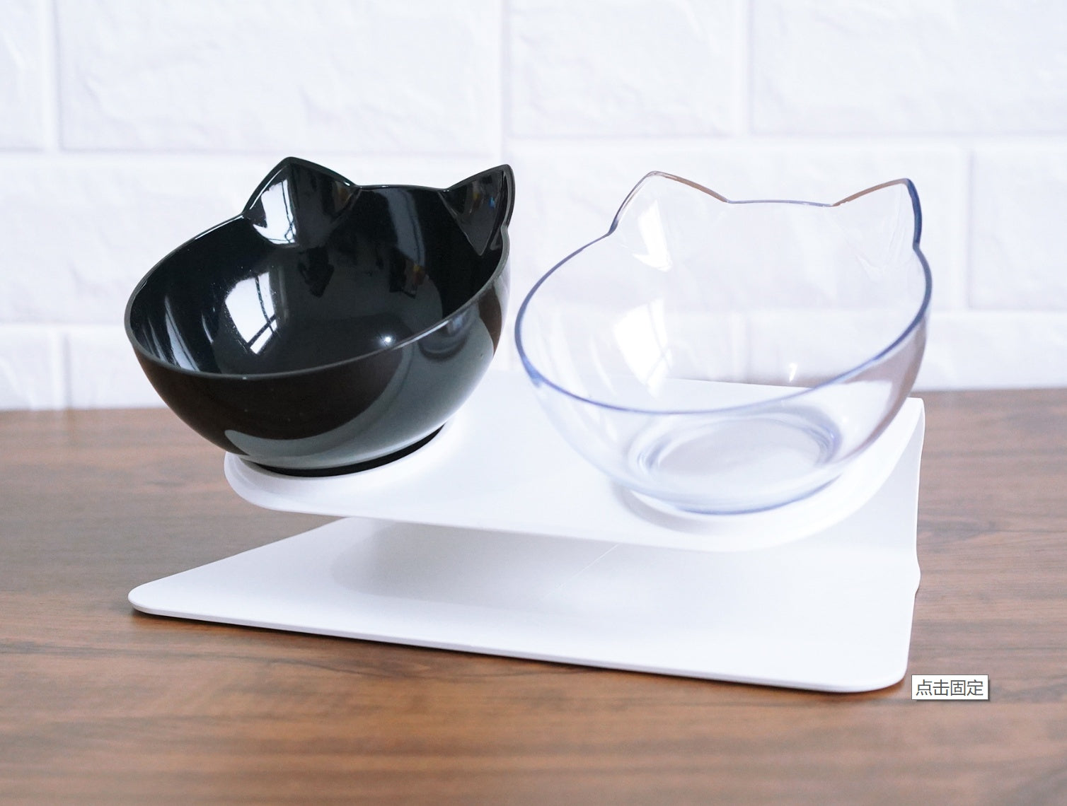 Transparent Inclined Food Bowl