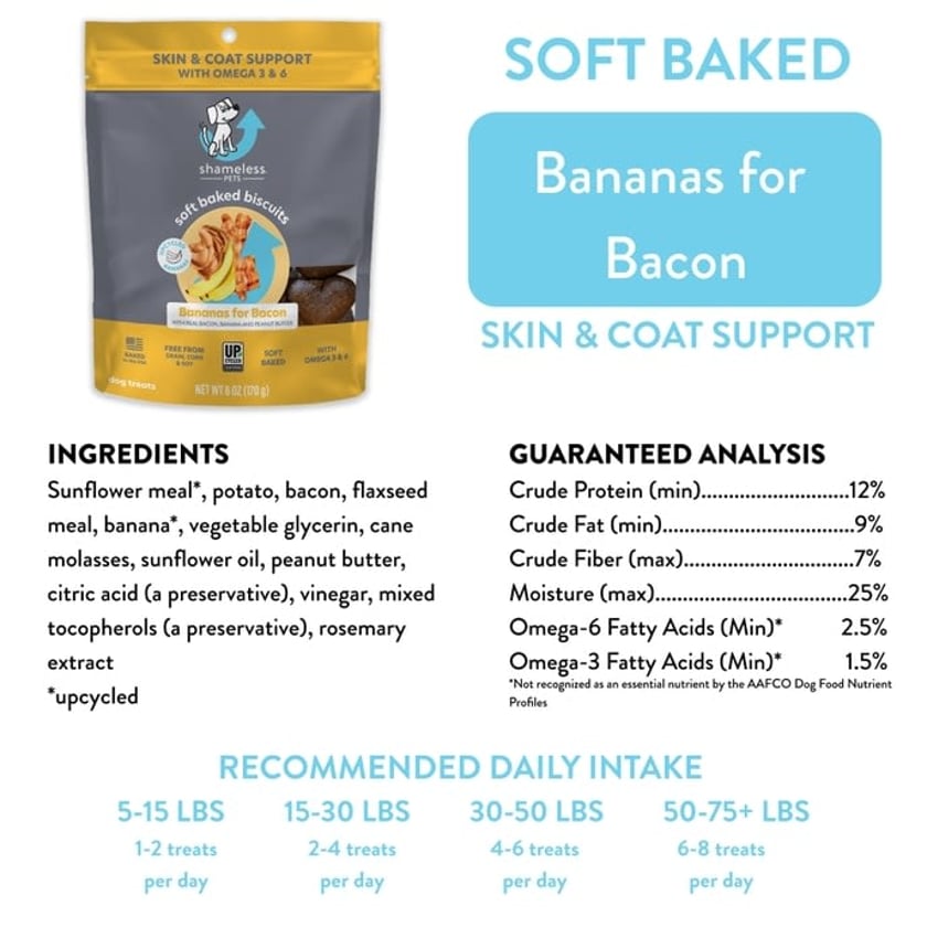 Bananas for Bacon Soft Dog Treats