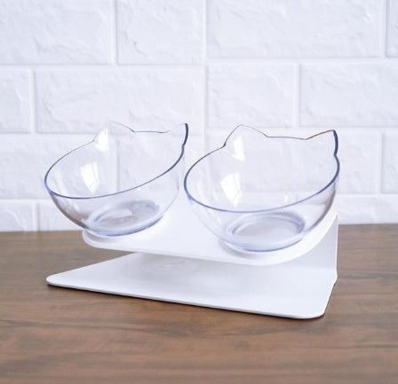 Transparent Inclined Food Bowl