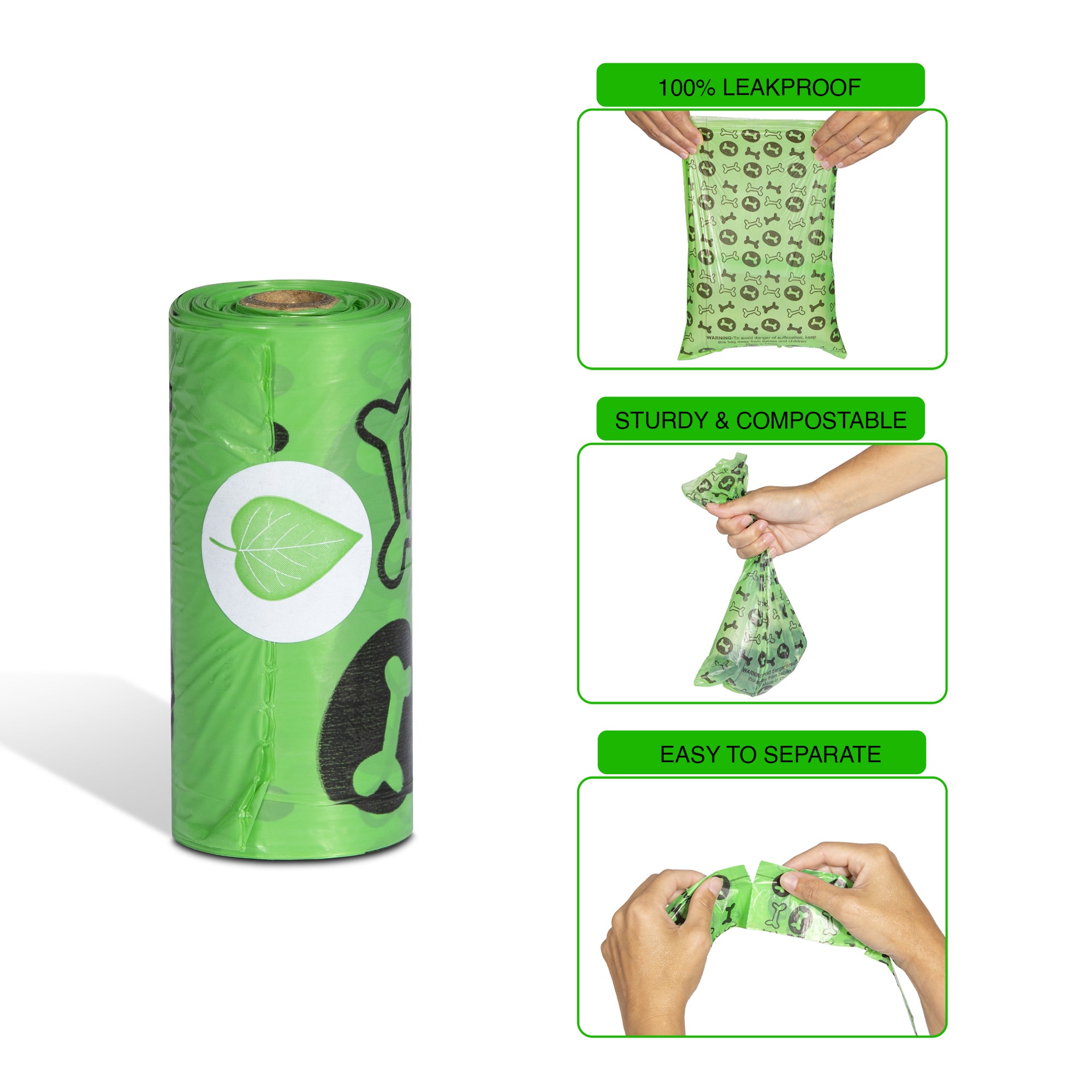 Leak-Proof Dog Poop Bags