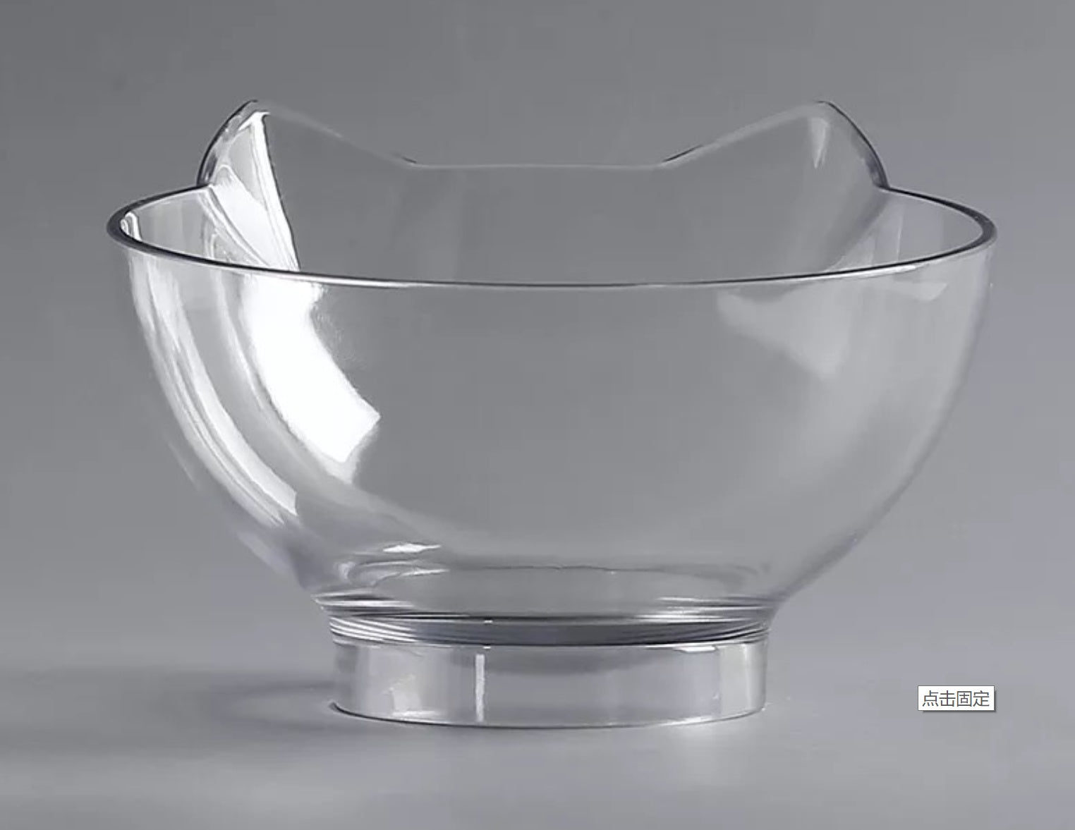 Transparent Inclined Food Bowl