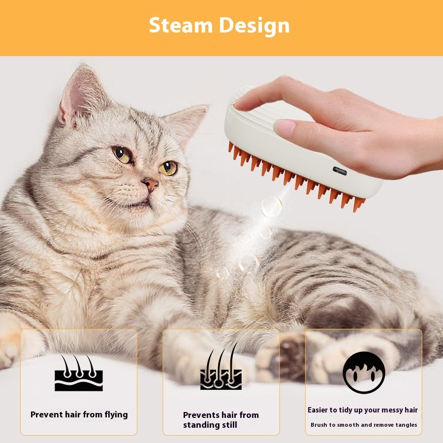 Rechargeable Pet Steam Brush